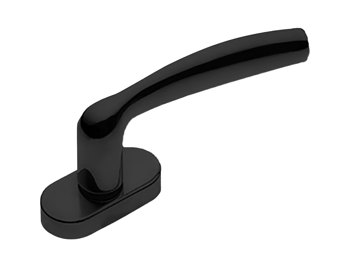 Ручка оконная VENERA W1 NERO, цвет - черный фото 1 Ручка оконная VENERA W1 NERO, цвет - черный фото купить Тула