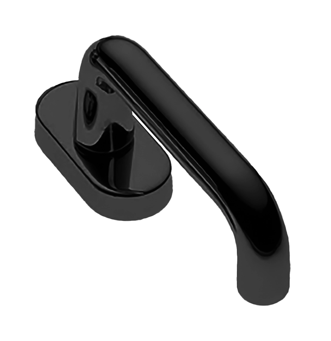 Ручка оконная IRIS W1 NERO, цвет - черный фото 1 Ручка оконная IRIS W1 NERO, цвет - черный фото купить Тула