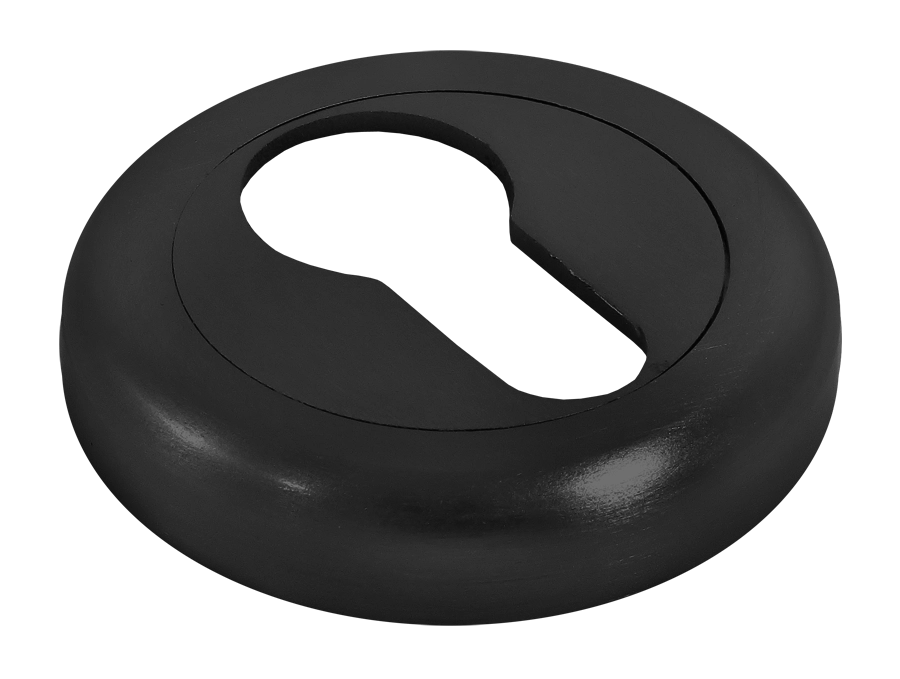 Накладка на ключевой цилиндр LUX-KH-R4 NERO на круглой розетке, цвет черный фото купить в Туле