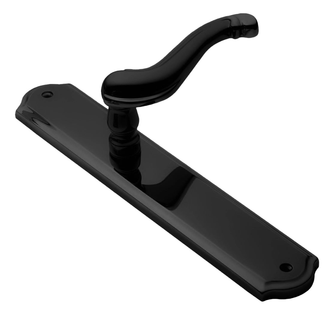 Ручка на планке BAROCCO PL NERO, цвет - черный фото купить Тула