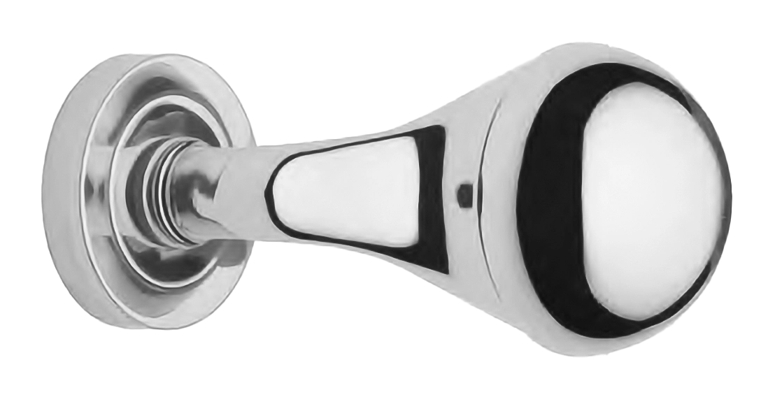 Поворотный кноб ART.402 CRO на круглой розетке с накладкой, цвет - хром фото купить Тула