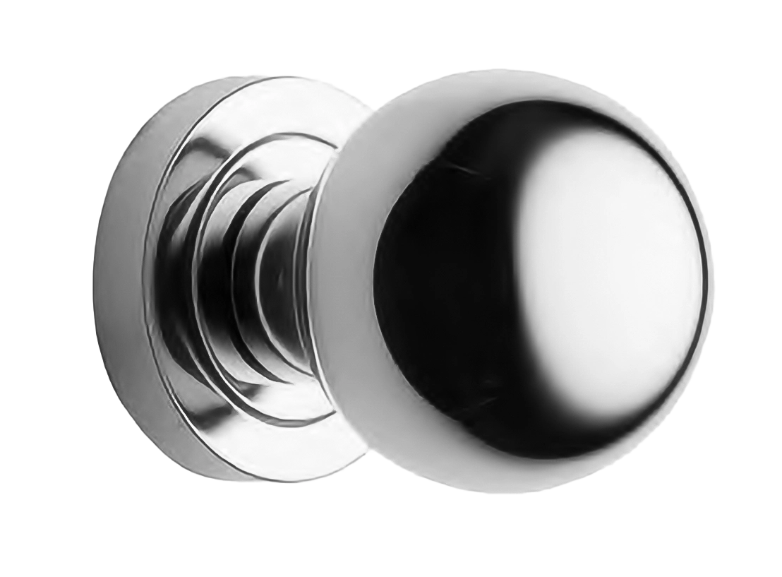 Поворотный кноб ART.430 CRO на круглой розетке с накладкой, цвет - хром фото купить Тула