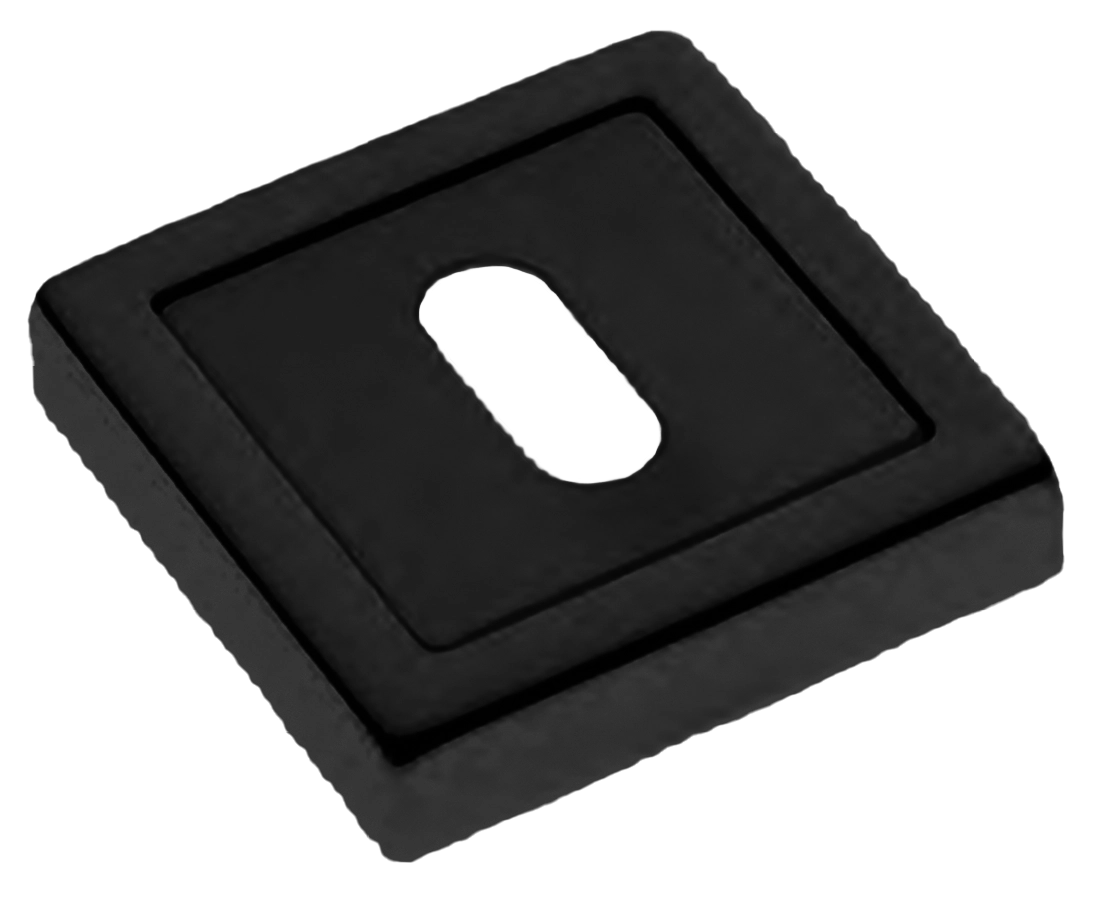Накладка на ключевой цилиндр LUX-FK-S3 NERO на квадратной розетке под ключ буратино, цвет - черный фото 1 Накладка на ключевой цилиндр LUX-FK-S3 NERO на квадратной розетке под ключ буратино, цвет - черный фото купить Тула