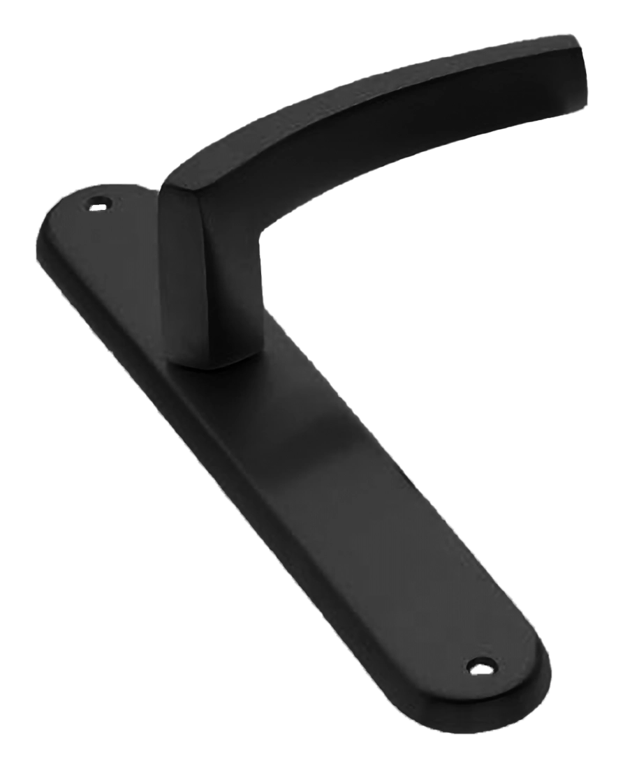 Ручка дверная на планке WIND PL NERO, цвет черный, латунь фото купить в Туле