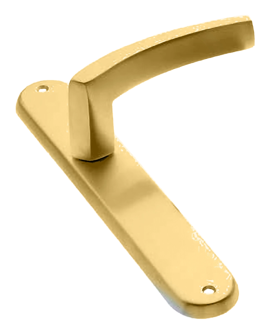 Ручка дверная на планке WIND PL OSA, цвет матовое золото, латунь фото купить в Туле