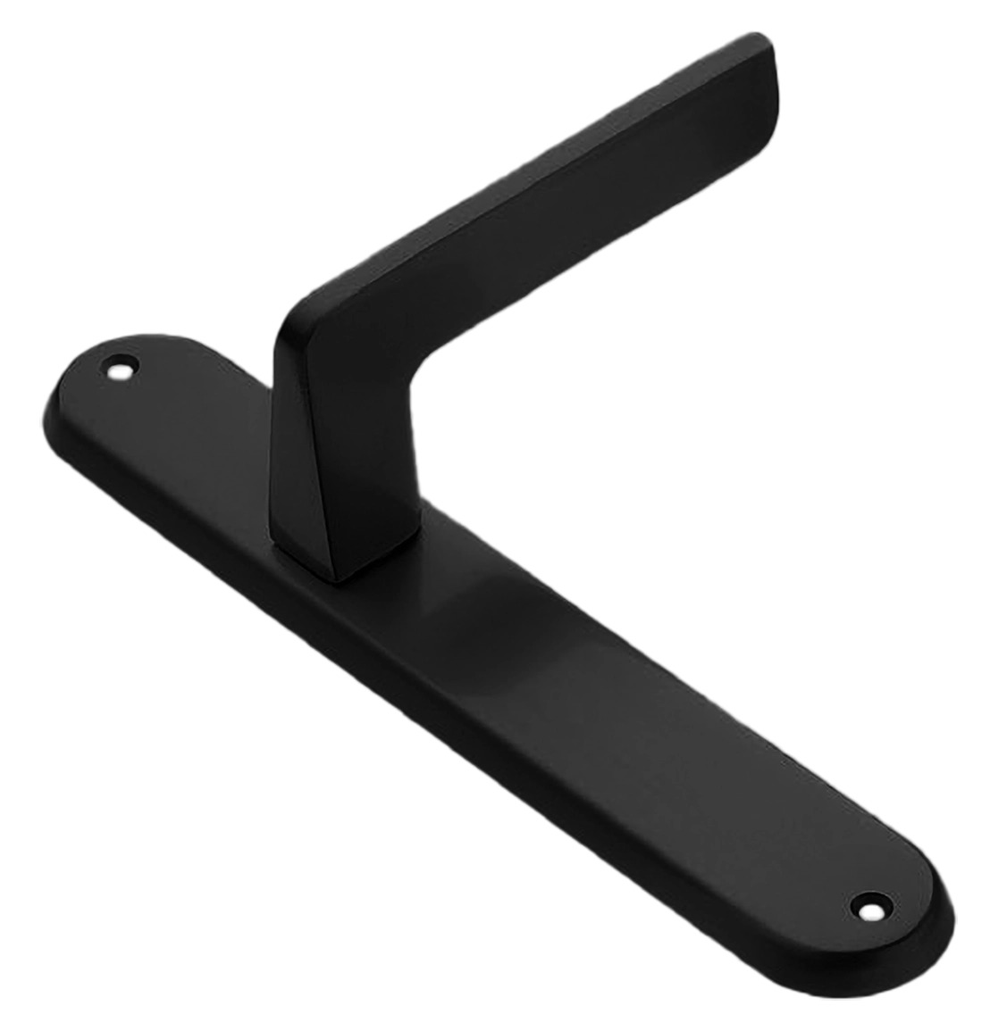 Ручка дверная на планке ROCK PL NERO, цвет черный, латунь фото купить в Туле