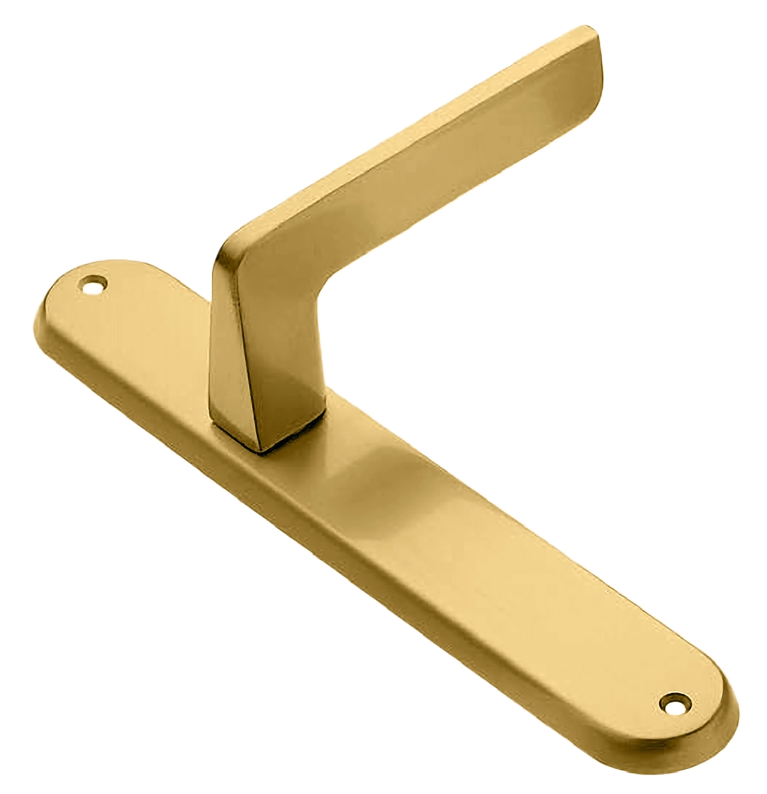 Ручка дверная на планке ROCK PL OSA, цвет матовое золото, латунь фото купить в Туле