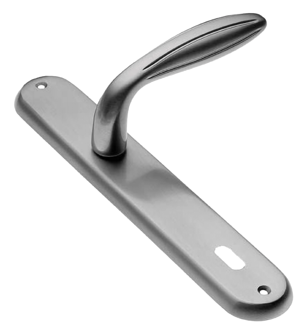 Ручка дверная на планке BUD PL CSA, цвет матовый хром, латунь фото купить в Туле