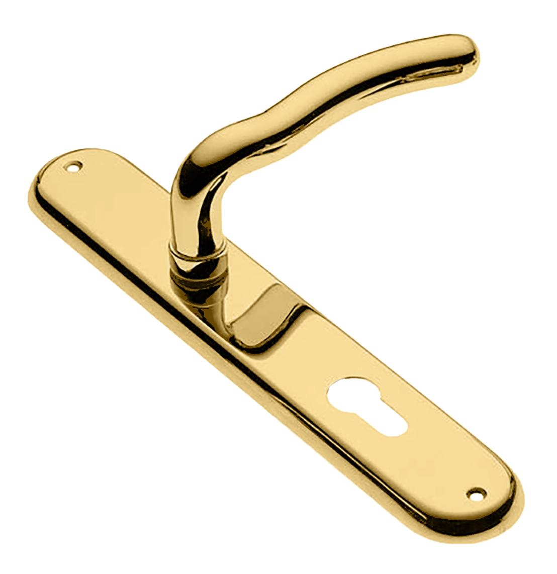 Ручка дверная на планке SNAKE PL OTL, цвет золото, латунь фото купить в Туле