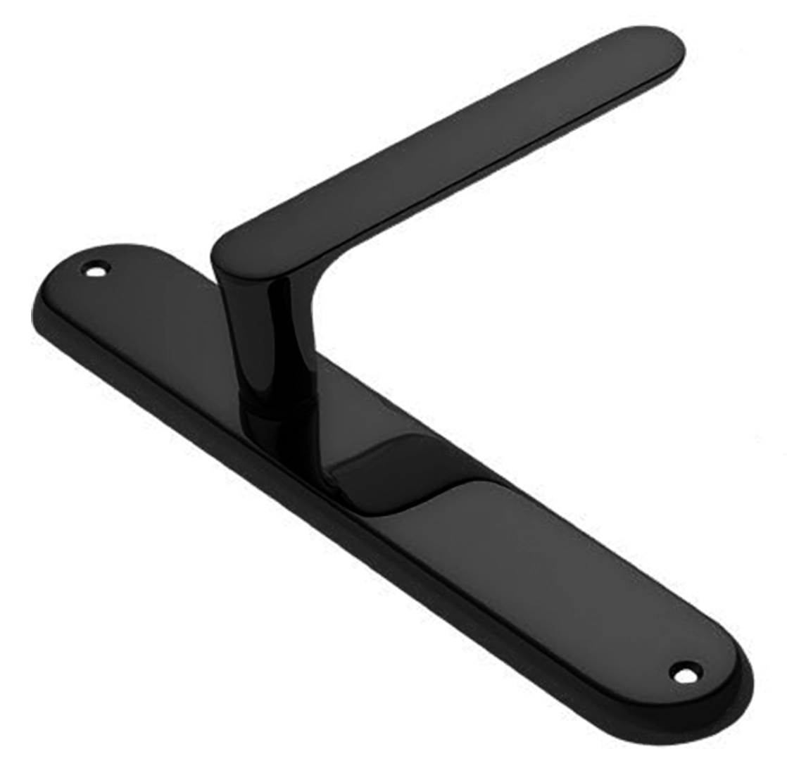 Ручка дверная на планке LE BOAT PL NERO, цвет черный, латунь фото купить в Туле