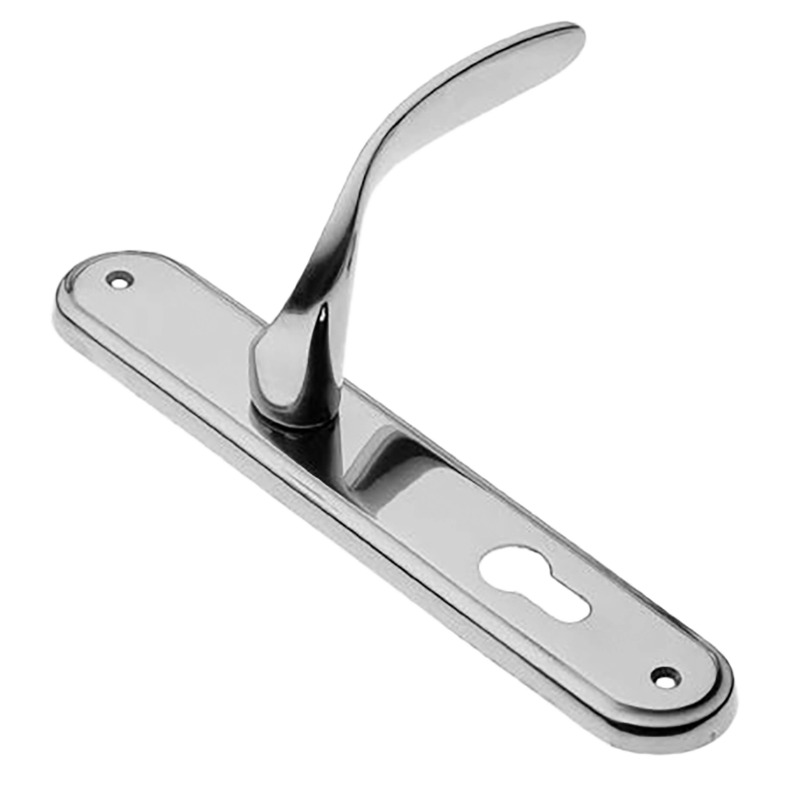 Ручка дверная на планке COBRA PL CRO, цвет хром, латунь фото купить в Туле