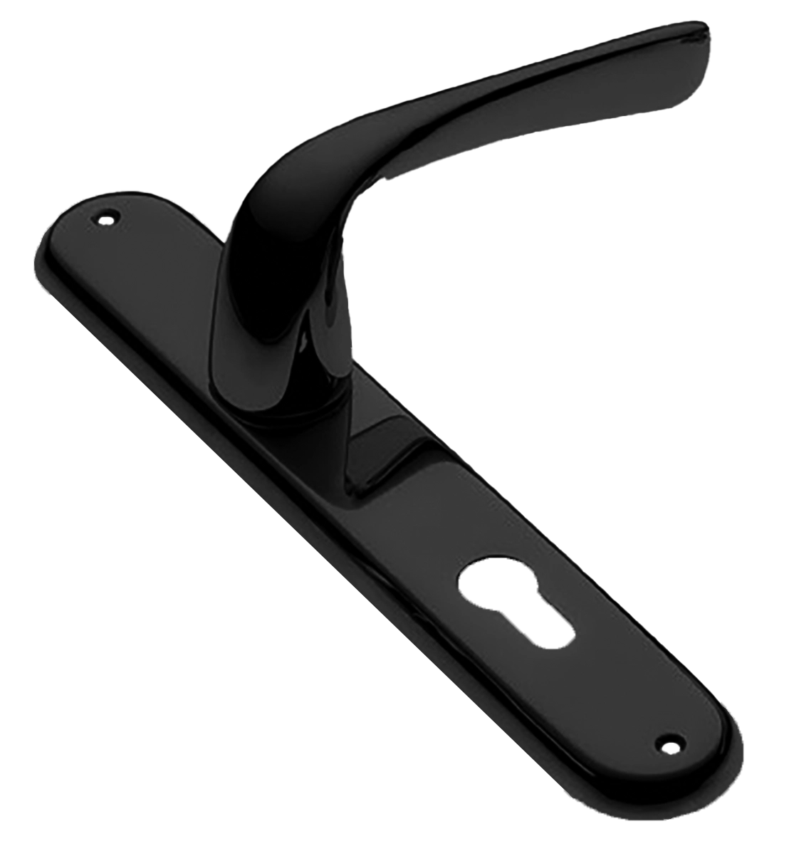 Ручка дверная на планке LE MANS PL NERO, цвет черный, латунь фото купить в Туле