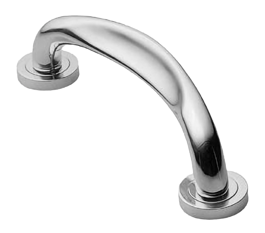 Ручка-скоба дверная RAFT PH CRO на круглой розетке, цвет хром, латунь фото купить в Туле