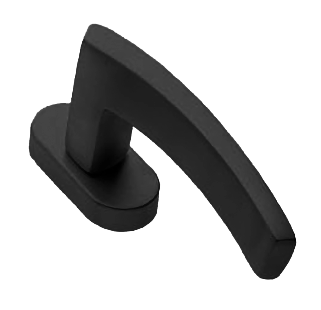 Ручка оконная WIND W1 NERO на прямоугольной розетке, цвет черный, латунь фото купить в Туле