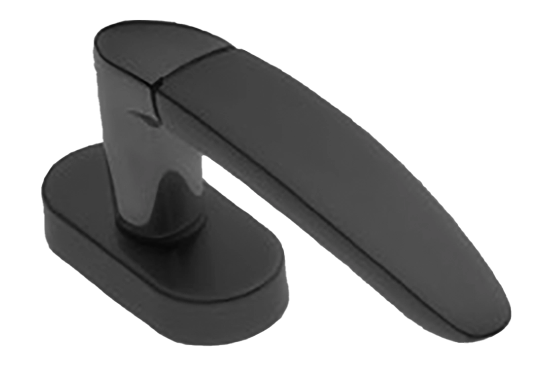 Ручка оконная SAIL W1 NERO на прямоугольной розетке, цвет черный, латунь фото купить в Туле