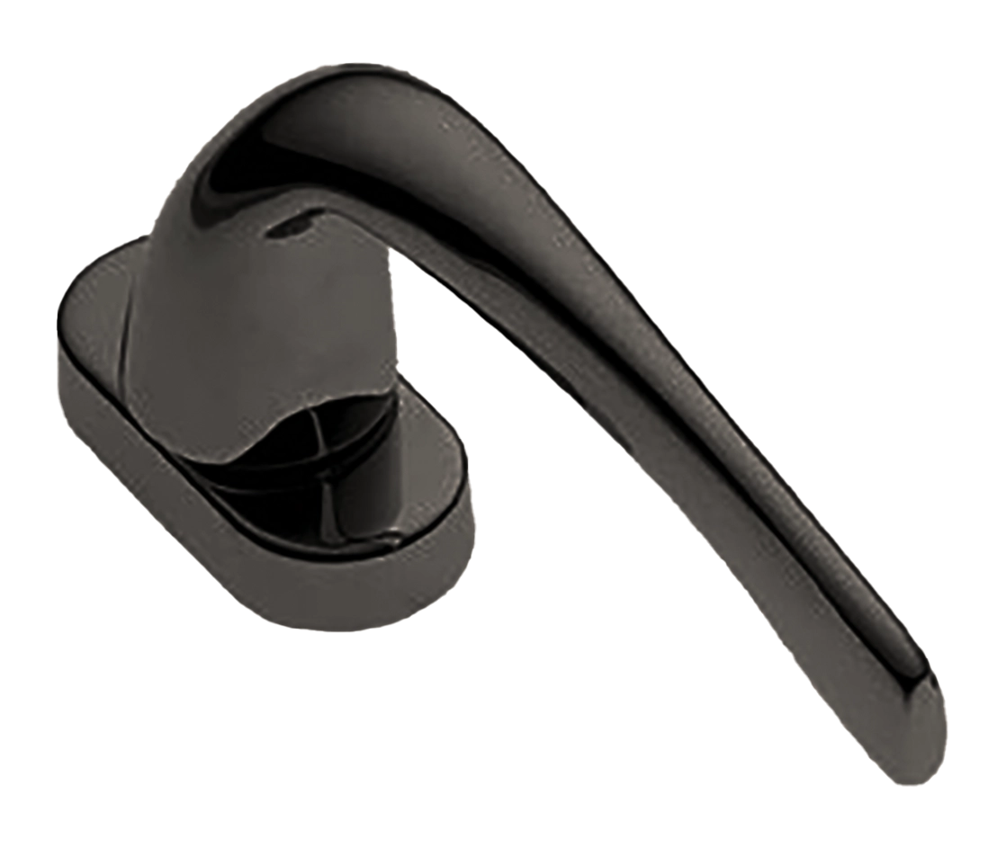 Ручка оконная LE MANS W1 NIN на прямоугольной розетке с 4-х позицион. механизмом, цвет черный никель, латунь фото купить в Туле