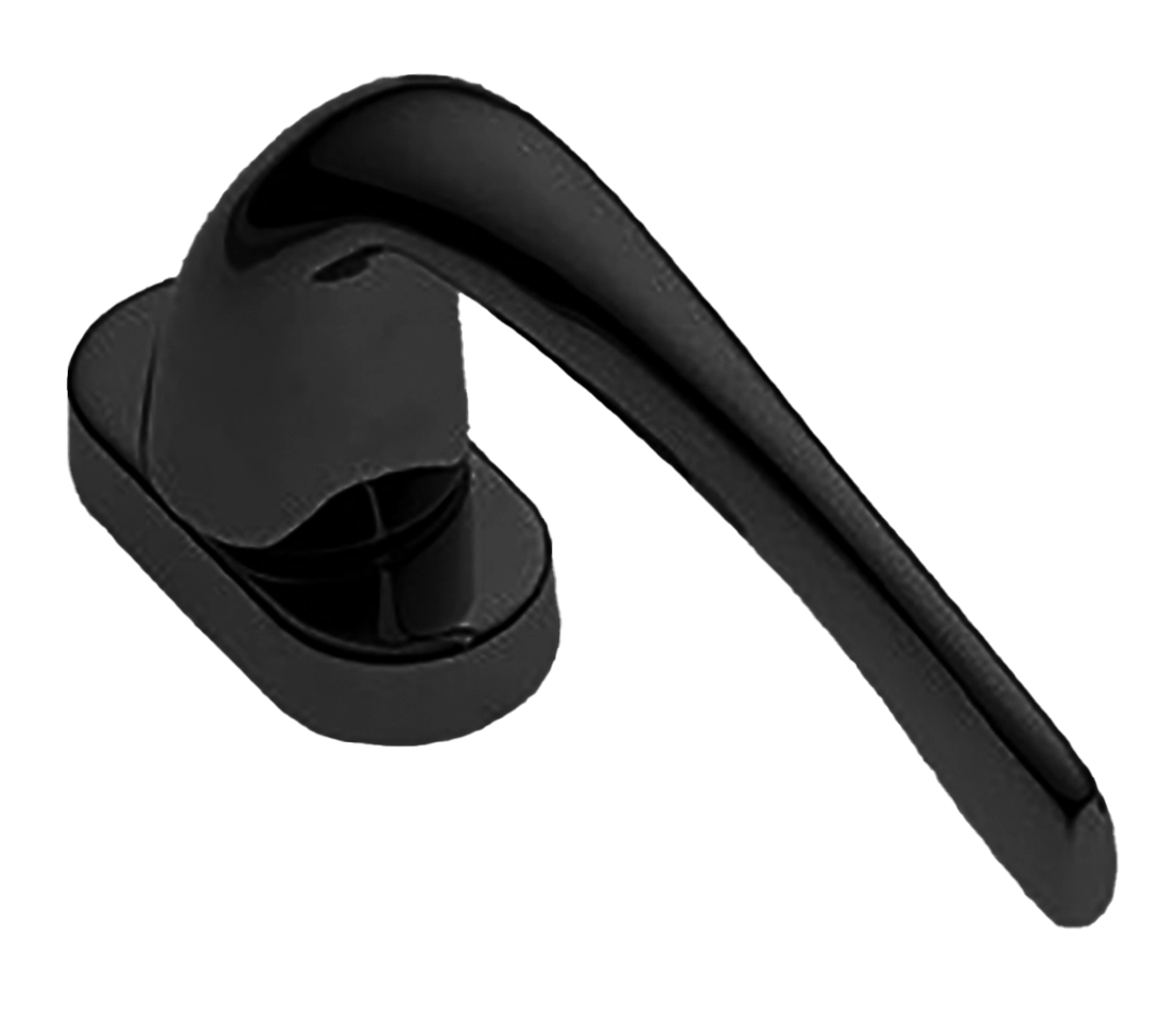 Ручка оконная LE MANS W1 NERO на прямоугольной розетке, цвет черный, латунь фото купить в Туле