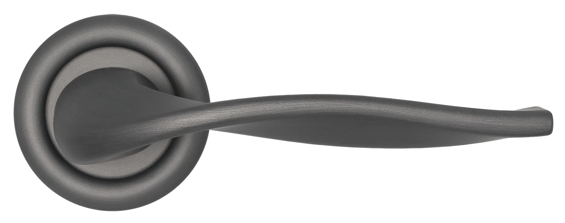 Ручка дверная SKYSCRAPER R7 SST на круглой розетке, цвет Летняя гроза/Summer Storm фото купить в Туле