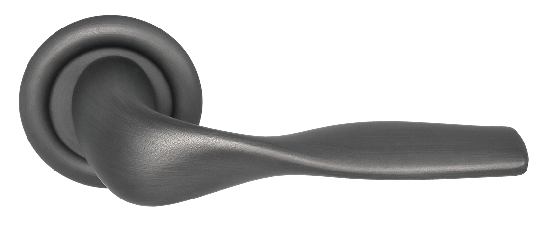 Ручка дверная LVB R7 SST на круглой розетке, цвет Летняя гроза/Summer Storm фото купить Тула