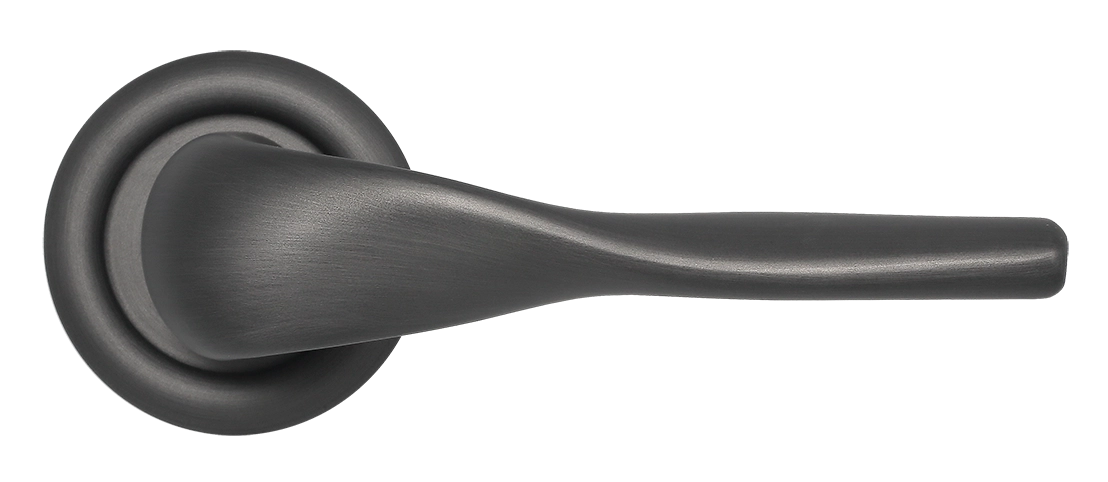 Ручка дверная LVB R7 SST на круглой розетке, цвет Летняя гроза/Summer Storm фото купить в Туле