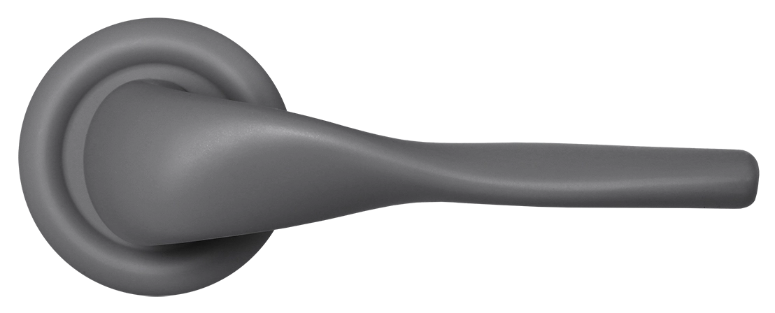 Ручка дверная LVB R7 SSW на круглой розетке, цвет Стокгольмский снегопад/Stockholm Snowfall фото купить в Туле