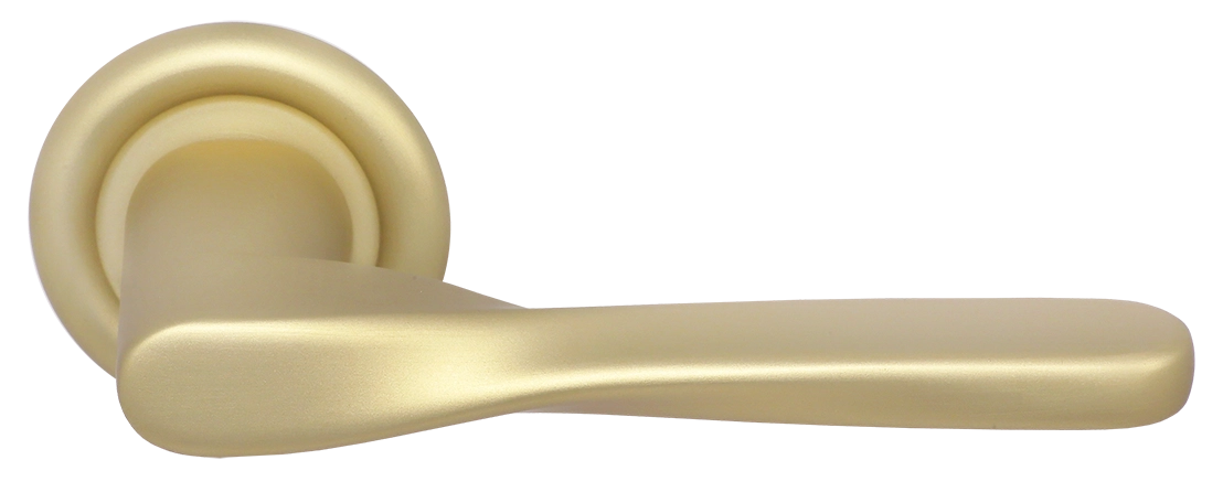 Ручка дверная THE OLYMPICS R7 AH на круглой розетке, цвет Осенний мёд/Autumn Honey фото купить Тула