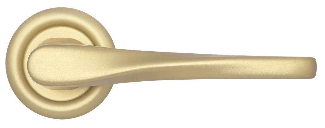 Ручка дверная THE OLYMPICS R7 AH на круглой розетке, цвет Осенний мёд/Autumn Honey фото купить в Туле