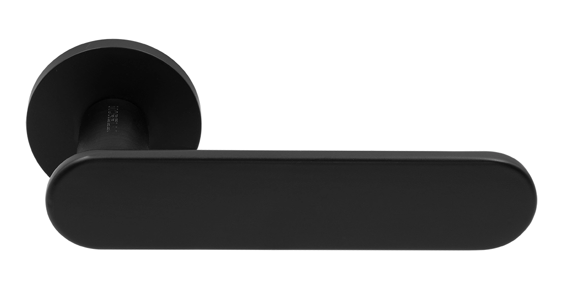 Ручка дверная MH-65-R6 R6 SEMPIONE BL на круглой розетке, цвет черный фото купить Тула