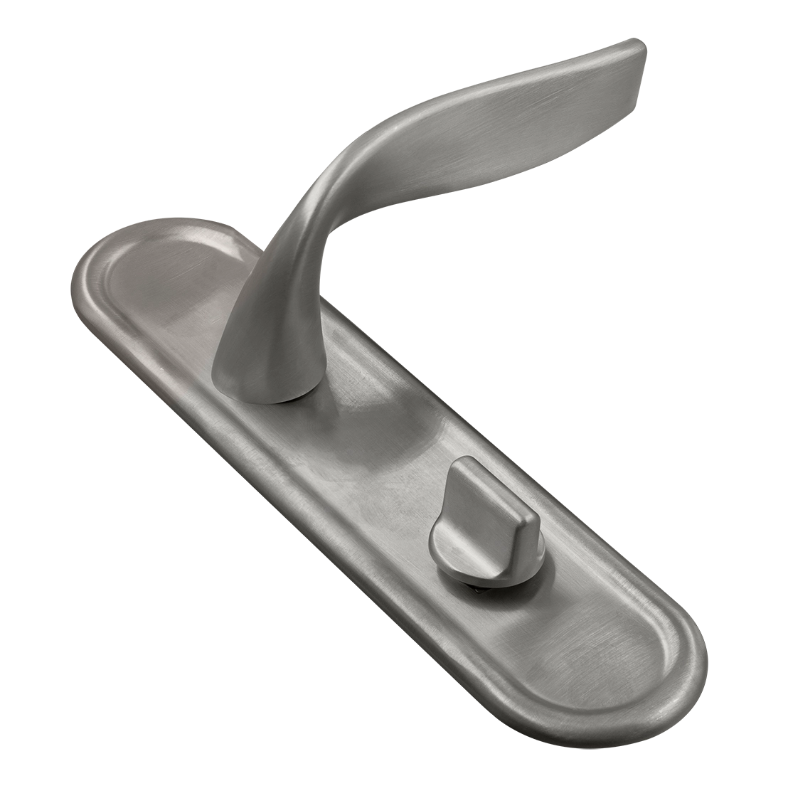 Ручка дверная SKYSCRAPER PLR WC WF на планке под сантехническую завертку, цвет Зимняя стужа/Winter Frost фото купить Тула