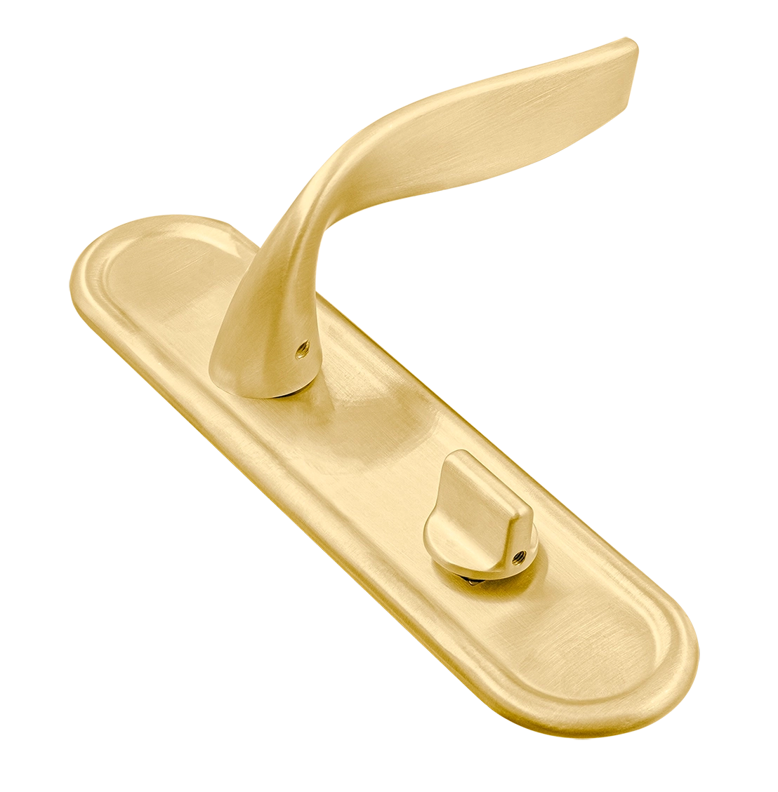 Ручка дверная SKYSCRAPER PLR WC AH на планке под сантехническую завертку, цвет Осенний мёд/Autumn Honey фото купить Тула