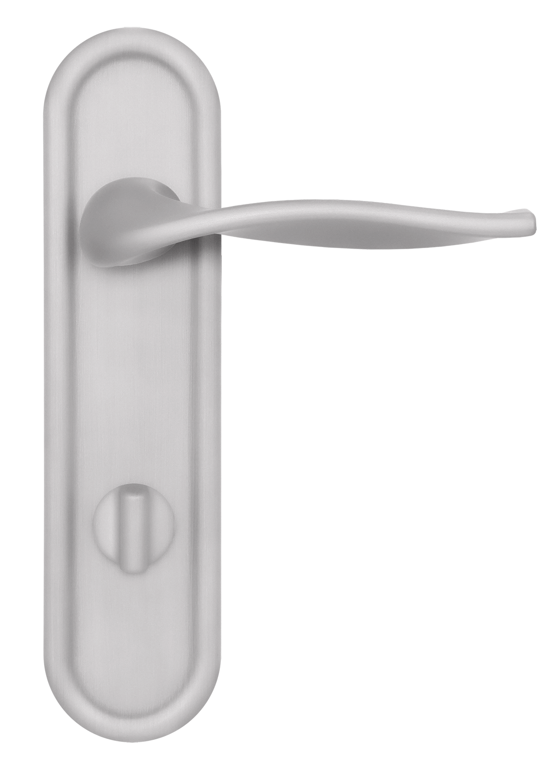 Ручка дверная SKYSCRAPER PLR WC SSW на планке под сантехническую завертку, цвет Стокгольмский снегопад/Stockholm Snowfall фото купить в Туле