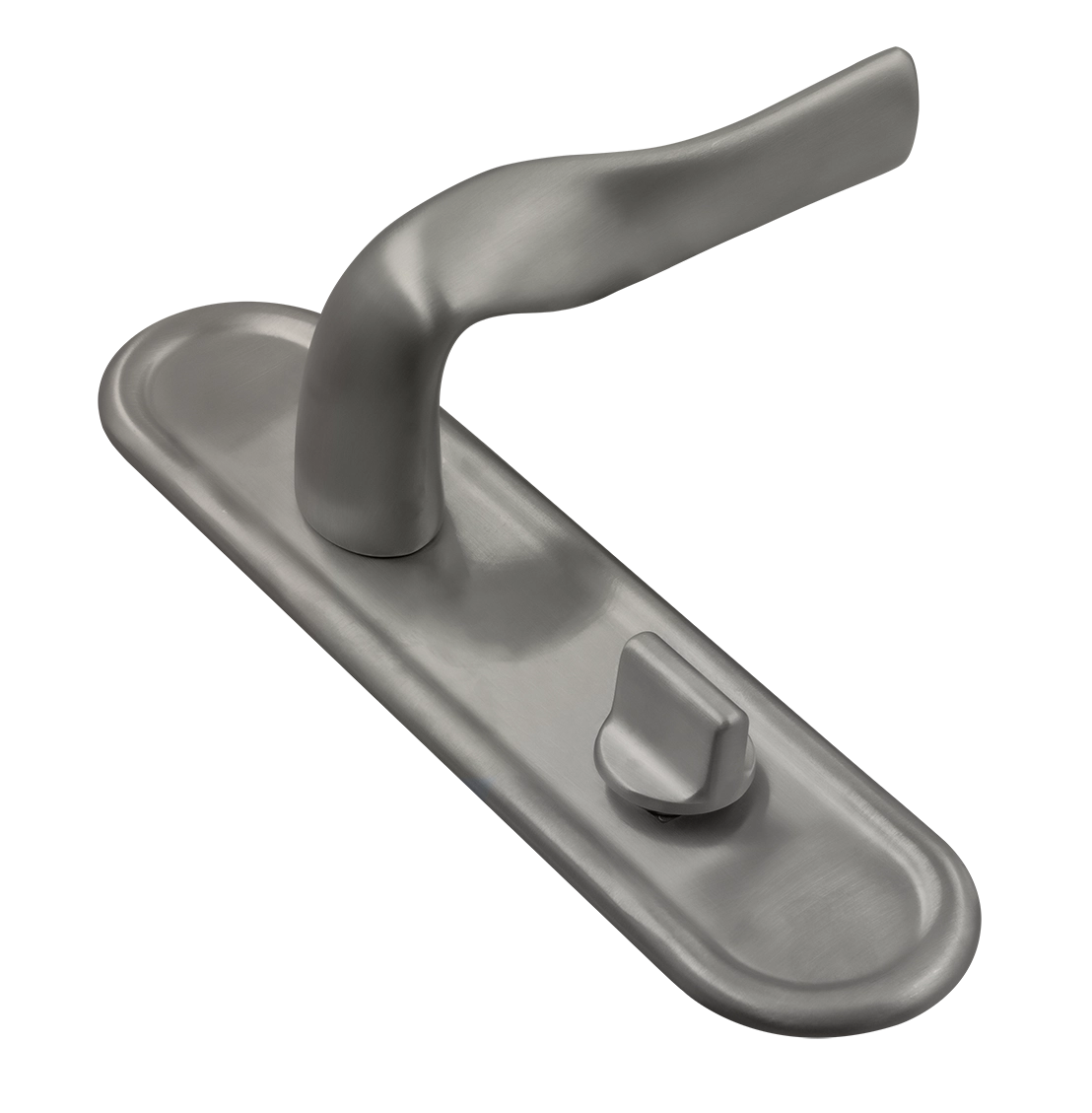 Ручка дверная LVB PLR WC WF на планке под сантехническую завертку, цвет Зимняя стужа/Winter Frost фото купить Тула