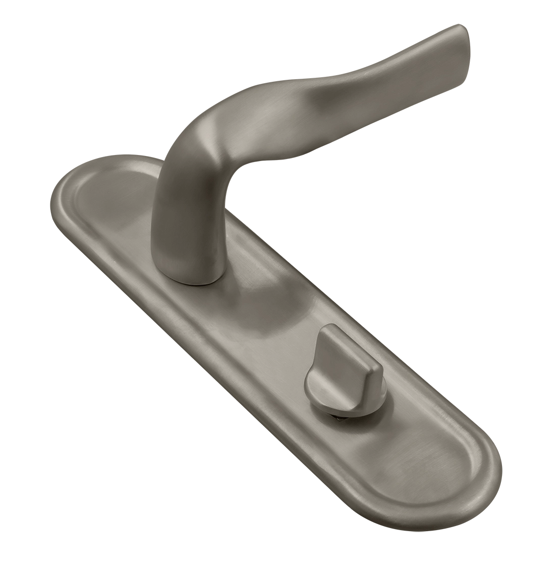 Ручка дверная LVB PLR WC SMI на планке под сантехническую завертку