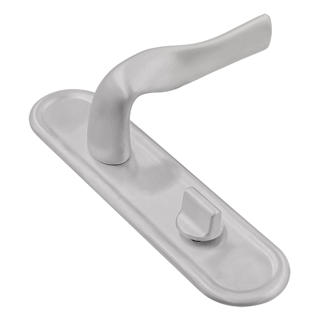 Ручка дверная LVB PLR WC SSW на планке под сантехническую завертку, цвет Стокгольмский снегопад/Stockholm Snowfall фото купить Тула