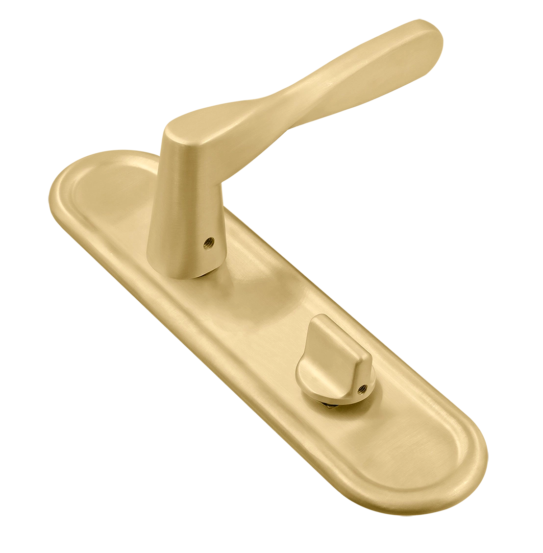 Ручка дверная THE OLYMPICS PLR WC AH на планке под сантехническую завертку, цвет Осенний мёд/Autumn Honey фото купить Тула