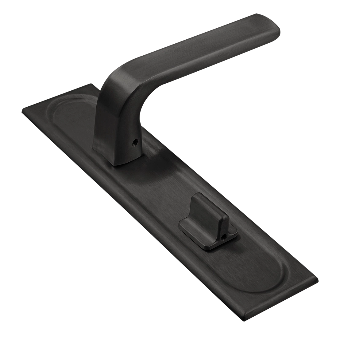 Ручка дверная THE BUS STATION PLS WC SST на планке под сантехническую завертку, цвет Летняя гроза/Summer Storm фото купить Тула