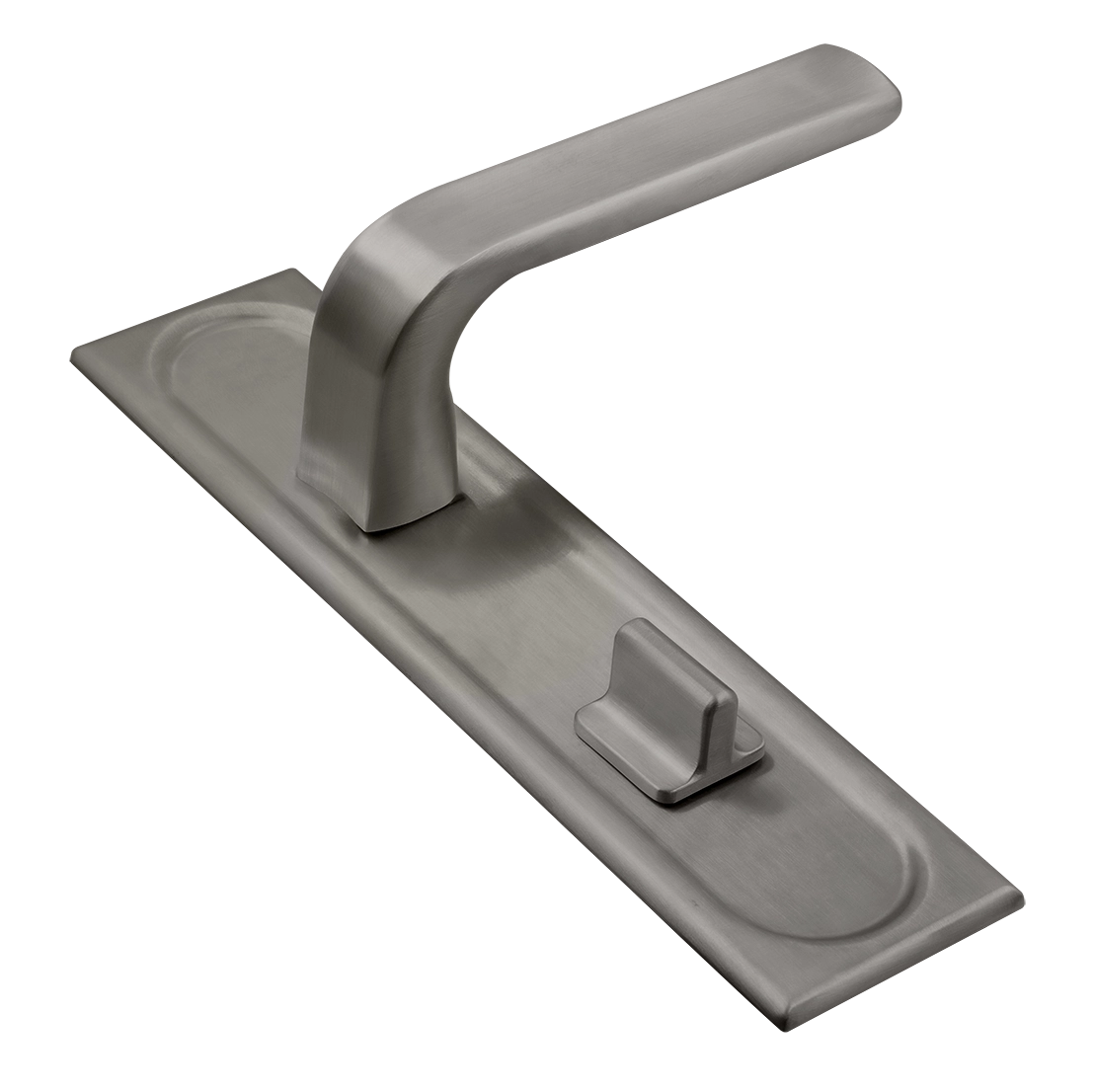 Ручка дверная THE BUS STATION PLS WC WF на планке под сантехническую завертку, цвет Зимняя стужа/Winter Frost фото купить Тула