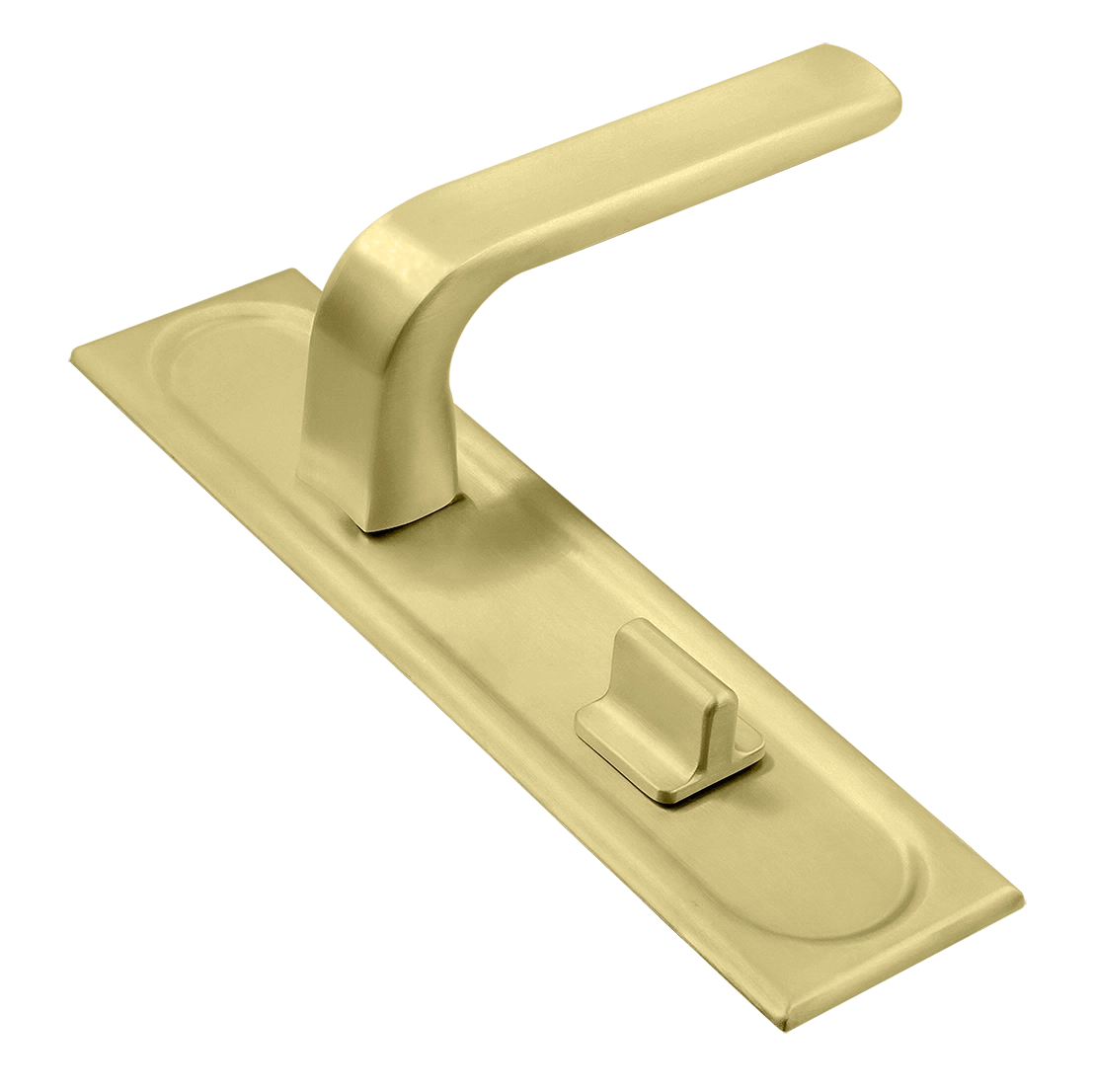 Ручка дверная THE BUS STATION PLS WC AH на планке под сантехническую завертку, цвет Осенний мёд/Autumn Honey фото купить Тула