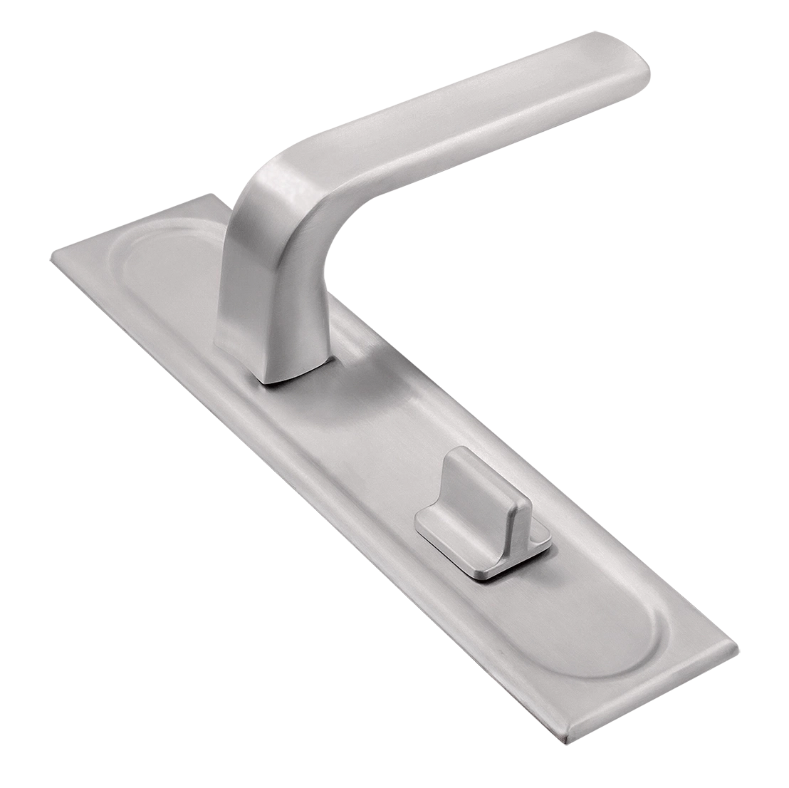 Ручка дверная THE BUS STATION PLS WC SSW на планке под сантехническую завертку, цвет Стокгольмский снегопад/Stockholm Snowfall фото купить Тула