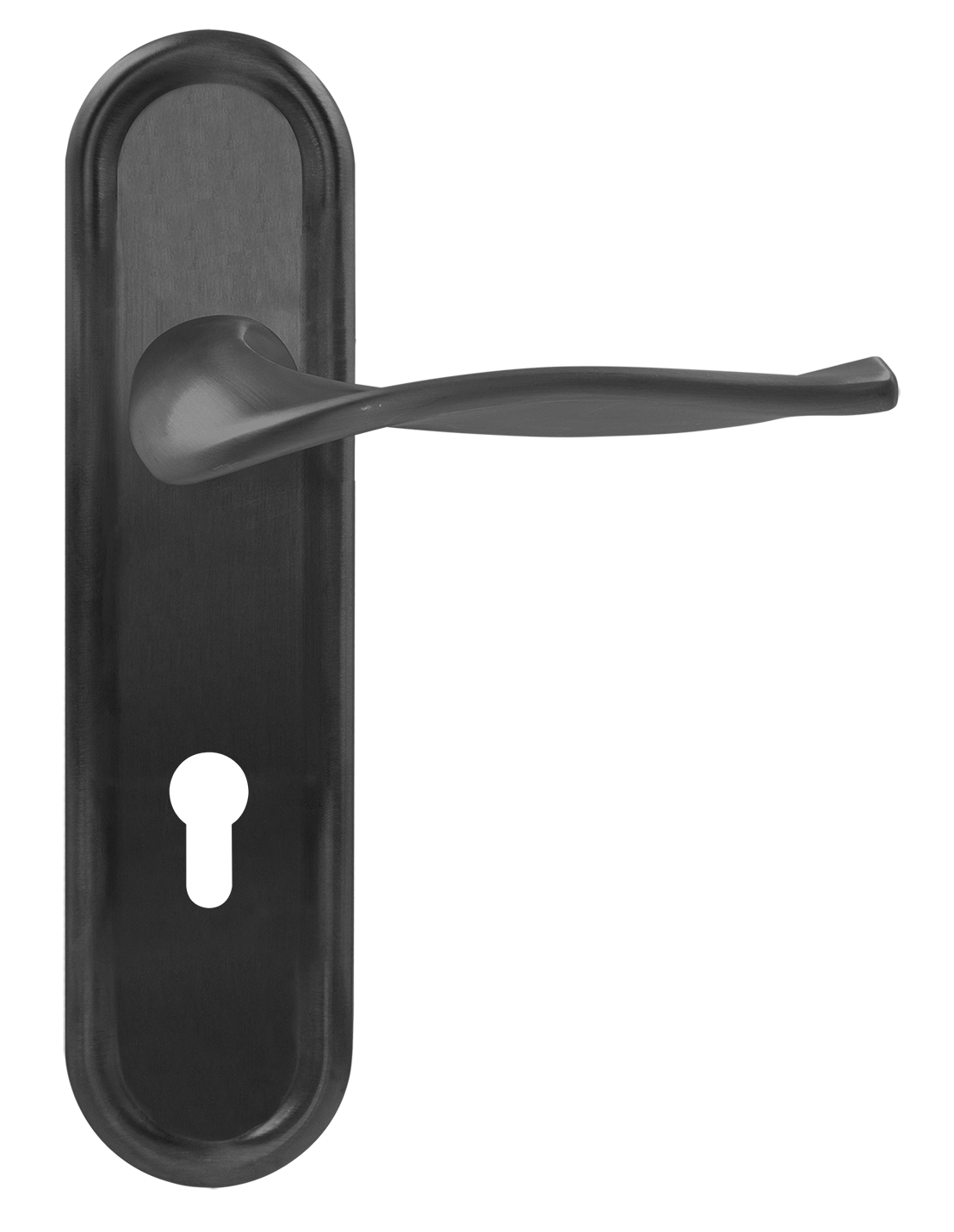 Ручка дверная SKYSCRAPER PLR KH SST на планке под ключевой цилиндр, цвет Летняя гроза/Summer Storm фото купить Тула