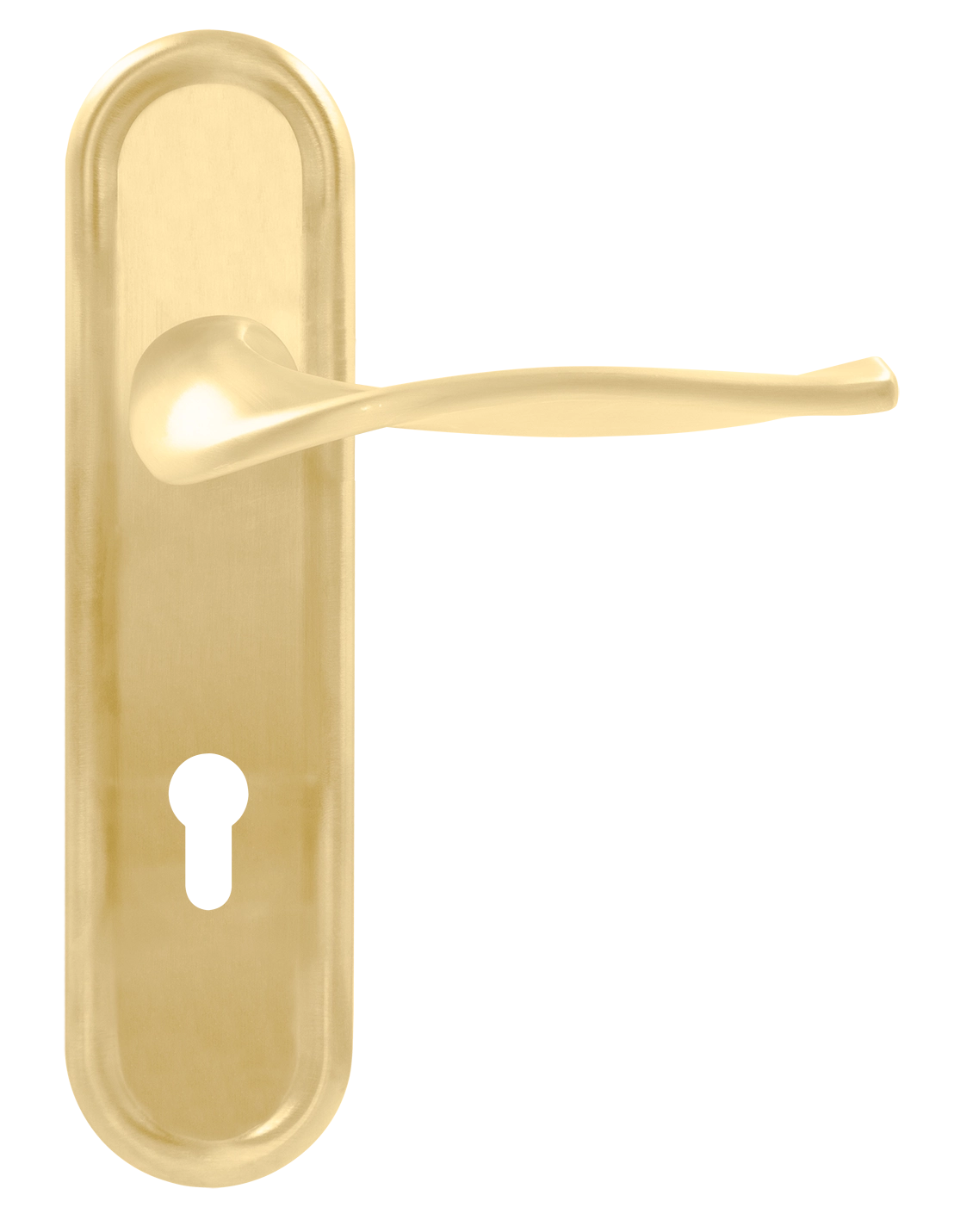 Ручка дверная SKYSCRAPER PLR KH AH на планке под ключевой цилиндр, цвет Осенний мёд/Autumn Honey фото купить Тула