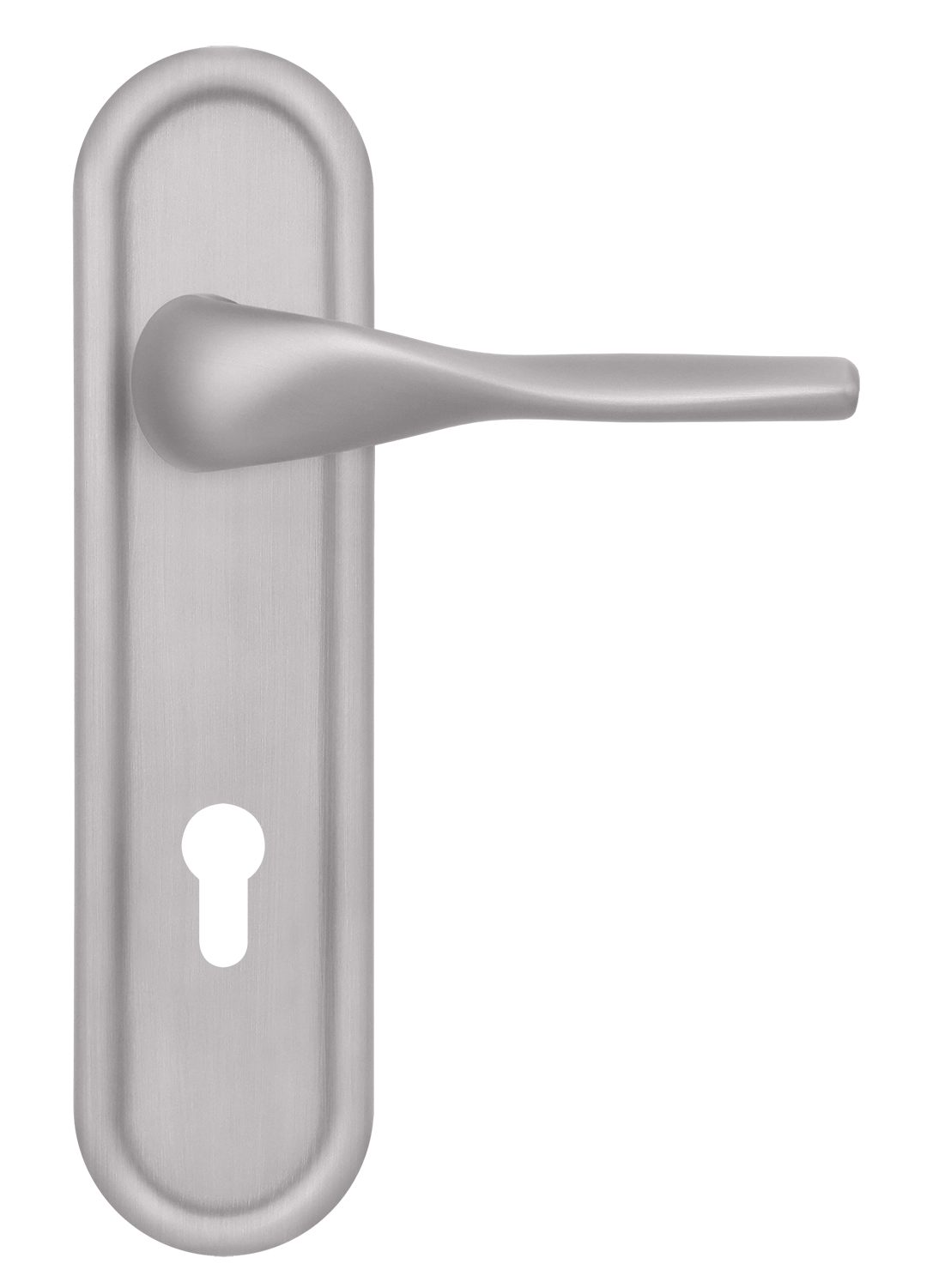 Ручка дверная LVB PLR KH SSW на планке под ключевой цилиндр, цвет Стокгольмский снегопад/Stockholm Snowfall фото купить Тула