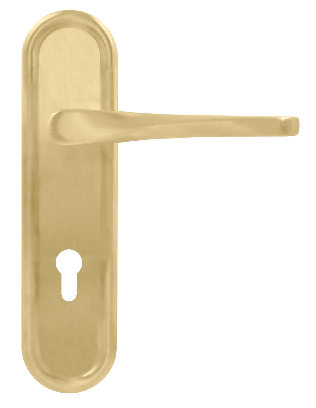 Ручка дверная THE OLYMPICS PLR KH AH на планке под ключевой цилиндр, цвет Осенний мёд/Autumn Honey фото купить Тула