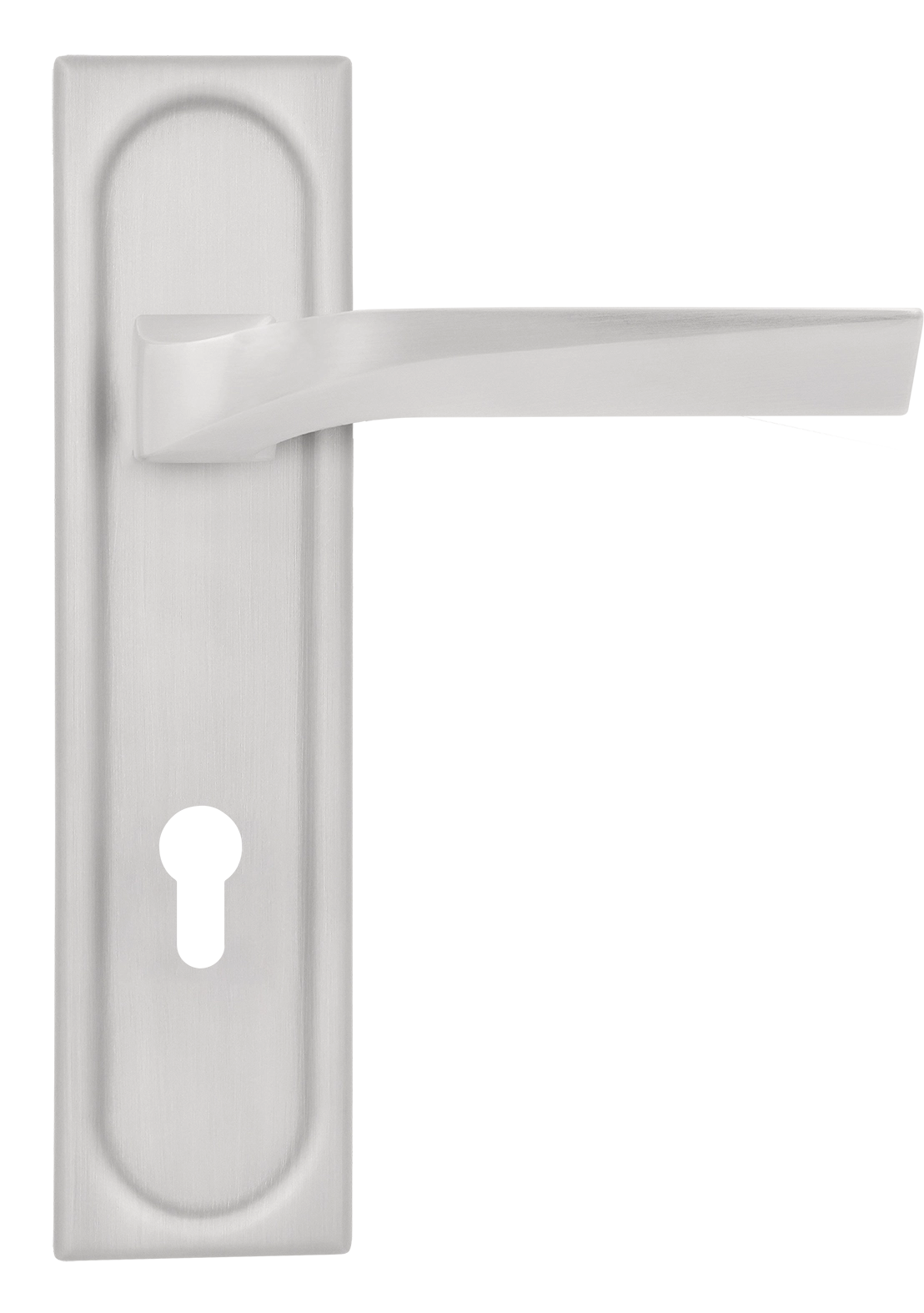 Ручка дверная WD CONCERT HALL PLS KH SSW на планке под ключевой цилиндр, цвет Стокгольмский снегопад/Stockholm Snowfall фото купить Тула