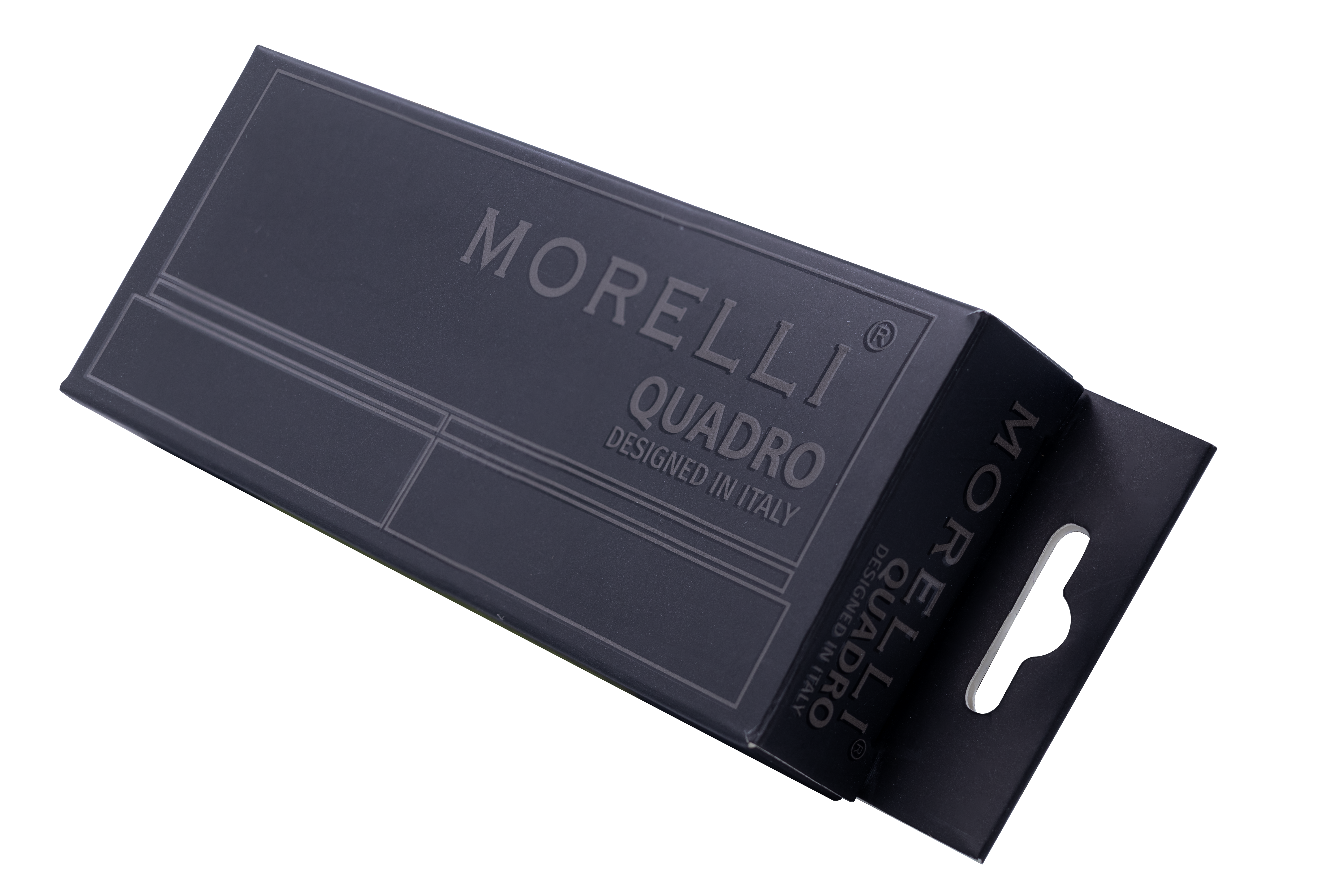 Петля алюминиевая QUADRO-2 BL без врезки на квадратной оси, цвет черный фото morelli Тула