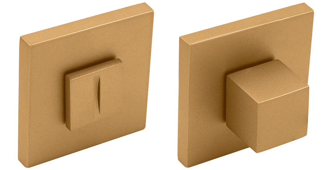 Завертка сантехническая MH-WC-S6 FTG на квадратной розетке 6мм цвет матовое итальянское золото фото купить Тула