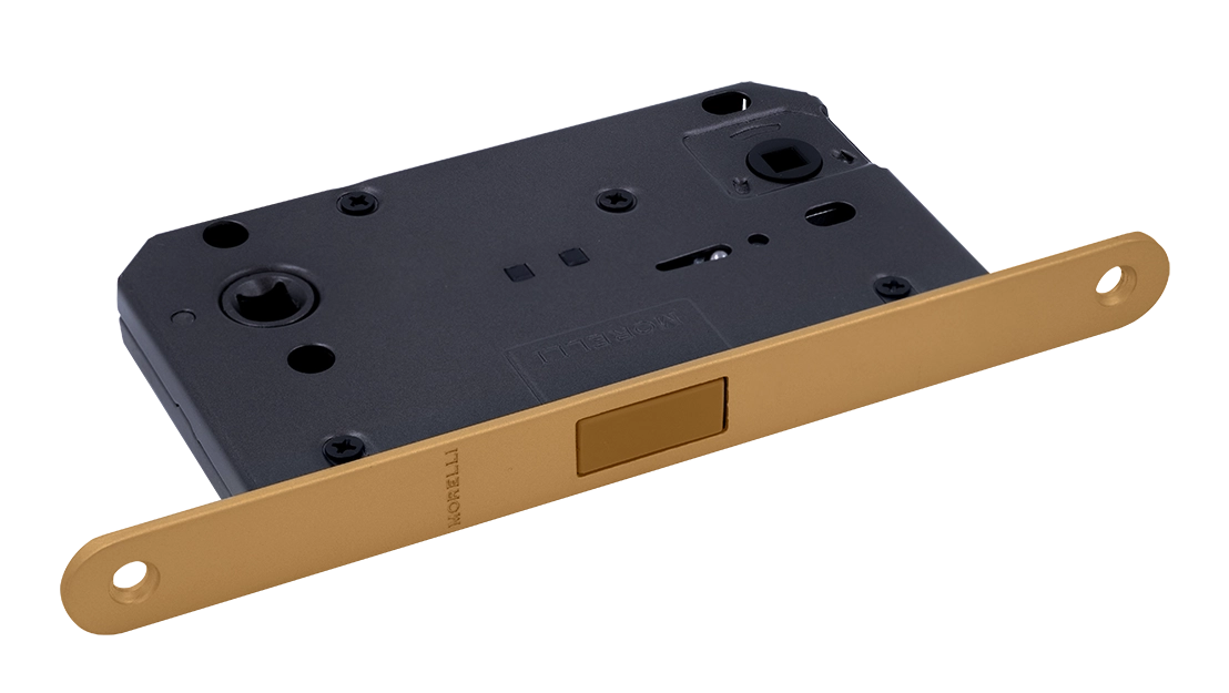 Защелка межкомнатная M1895 FTG магнитная, сантехническая, цвет матовое итальянское золото фото купить Тула