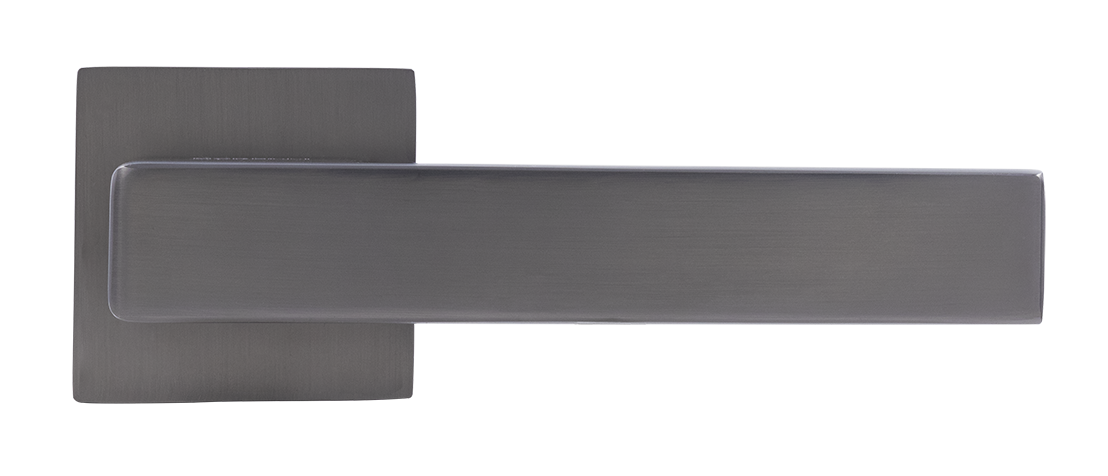 Ручка дверная LOT MH-56-S6 GR раздельная на квадратной розетке 6 мм, цвет графит, ЦАМ фото купить в Туле