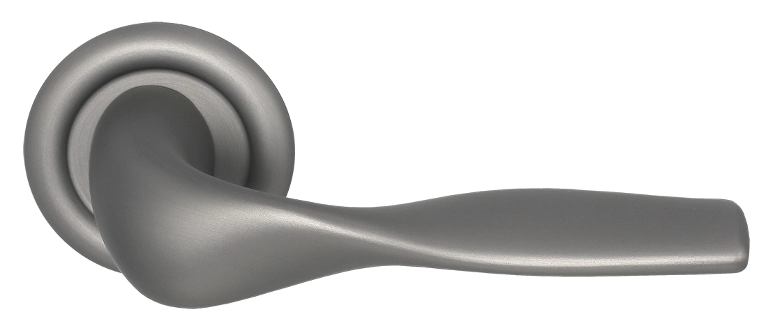 Ручка дверная LVB R7 WF на круглой розетке, цвет Зимняя стужа/Winter Frost фото купить Тула