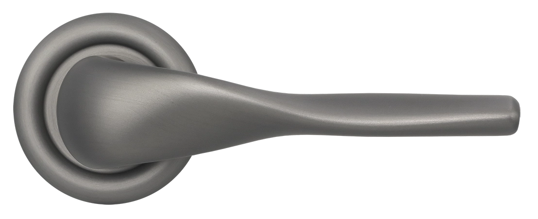 Ручка дверная LVB R7 WF на круглой розетке, цвет Зимняя стужа/Winter Frost фото купить в Туле